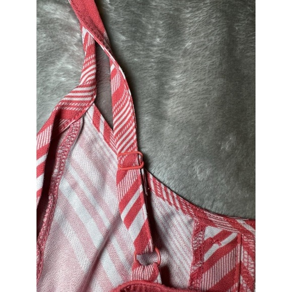 Bobbie Brooks Womens Size Small Sundress Pink White Striped Grannycore Beachy - Picture 5 of 10